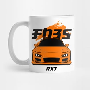 Front orange rx7 fd3s Mug